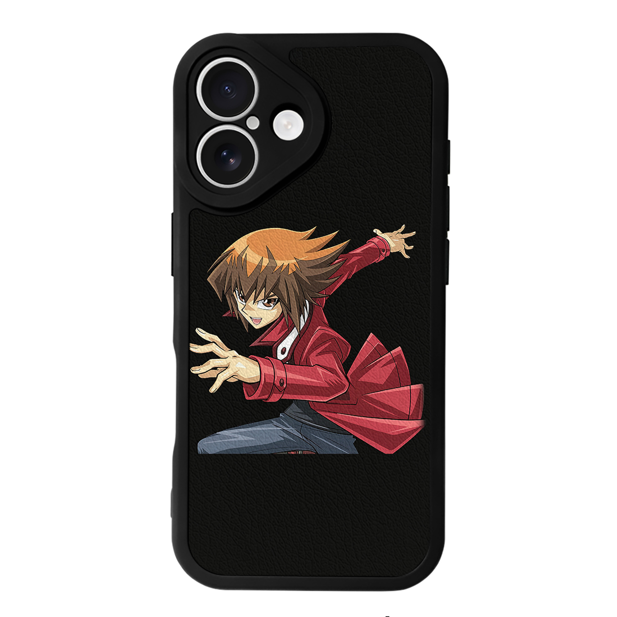 （画像用） 遊☆戯☆王 Yu-Gi-Oh! 【iPhone 16シリーズ対応】シリコンスマホケース（レザー調） 材質：シリコン